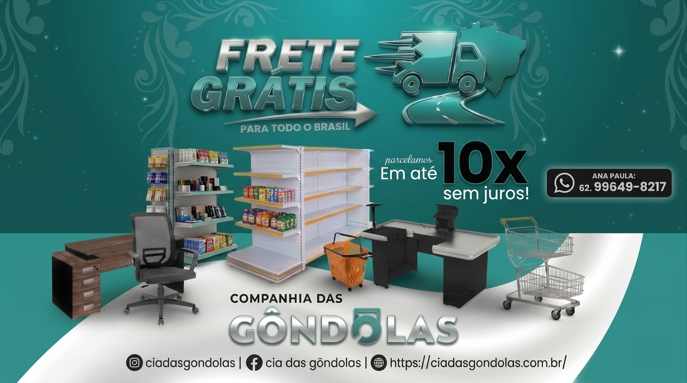 Frete grátis para todo o Brasil