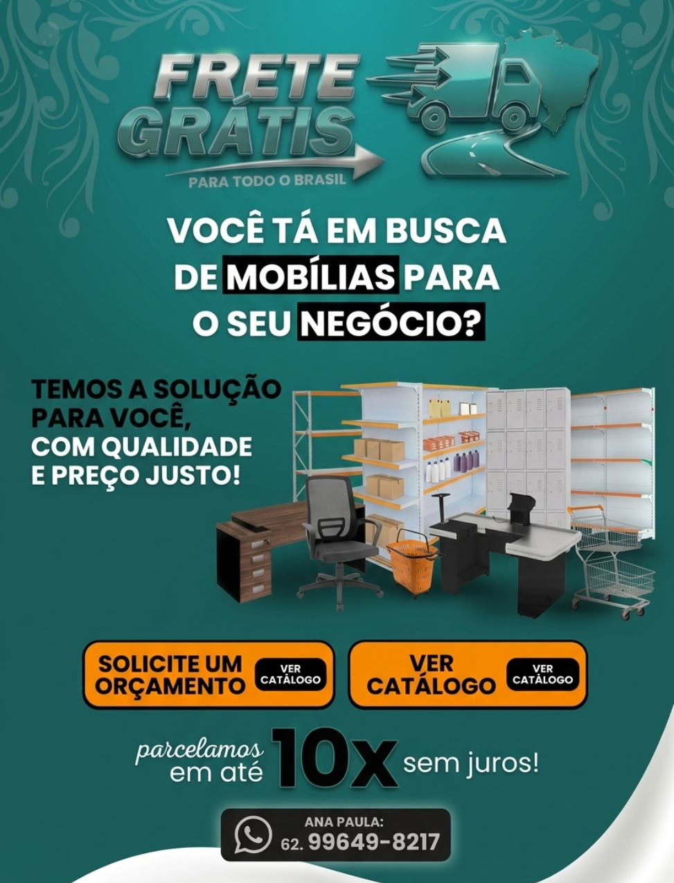 Frete grátis para todo o Brasil