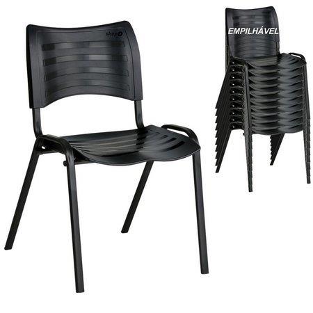 CADEIRA FIXA PLASTICO PRETO - 191