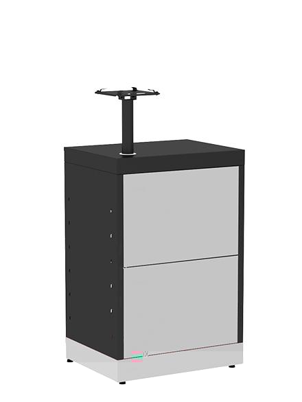 BALCAO TERMINAL 1,00X0,65X0,50 PRETO - PK070029