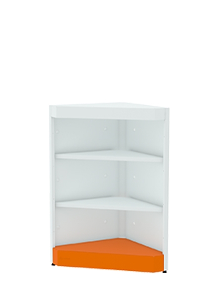 BALCAO CANTO ABERTO 1.00X0.75X0.43 BRANCO - PA072453