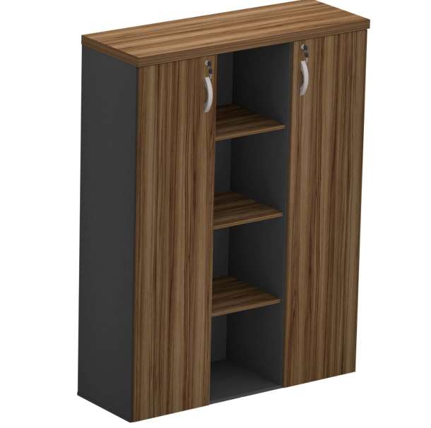 ARMÁRIO DE ESCRITÓRIO MARANELLO M40 ALTO PLAZA NOGAL 161X119