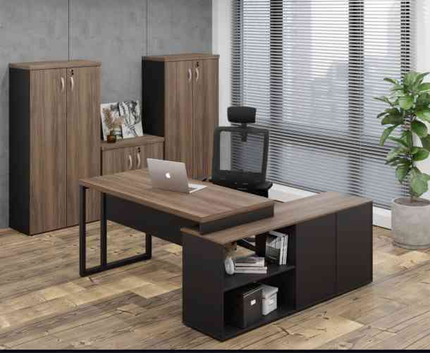 MESA DE ESCRITÓRIO MARANELLO M40 CREDENZA 3 GAV 170X161 NOG